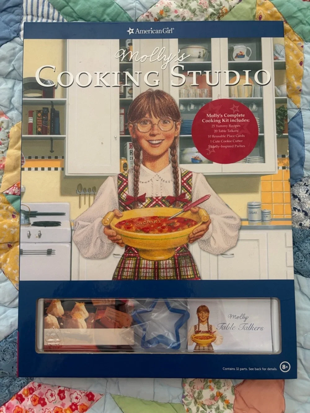 American Girl Molly's Cooking Studio Kit - Blue and Yellow Packaging